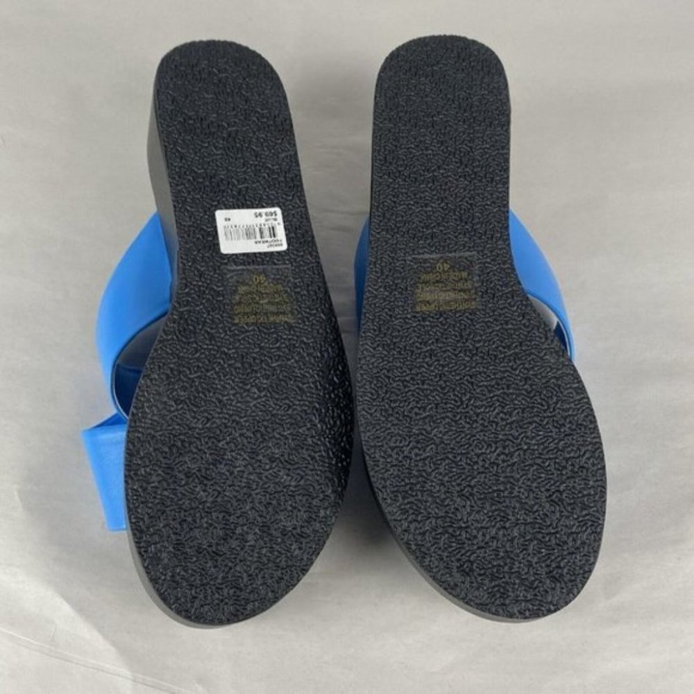 Women's Sportsgirl Size 40 Sienna Blue Modern Casual Crossover Platform Sandal - Picture 4 of 12
